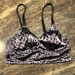 Adore me Kali Contour purple black leopard size small low impact